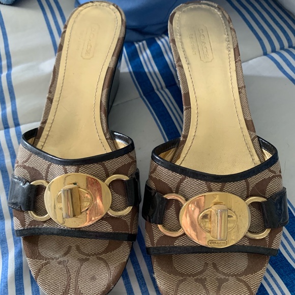 Coach slip on wedge sandal - Picture 2 of 3